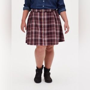 NWT Plaid Torrid Skater Skirt